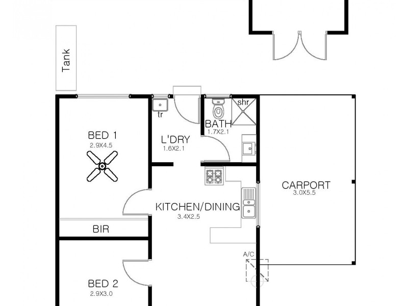 2/13 George Street, Port Lincoln SA 5606 Floorplan