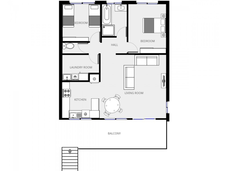 7/55 Ocean Drive, Merimbula NSW 2548 Floorplan