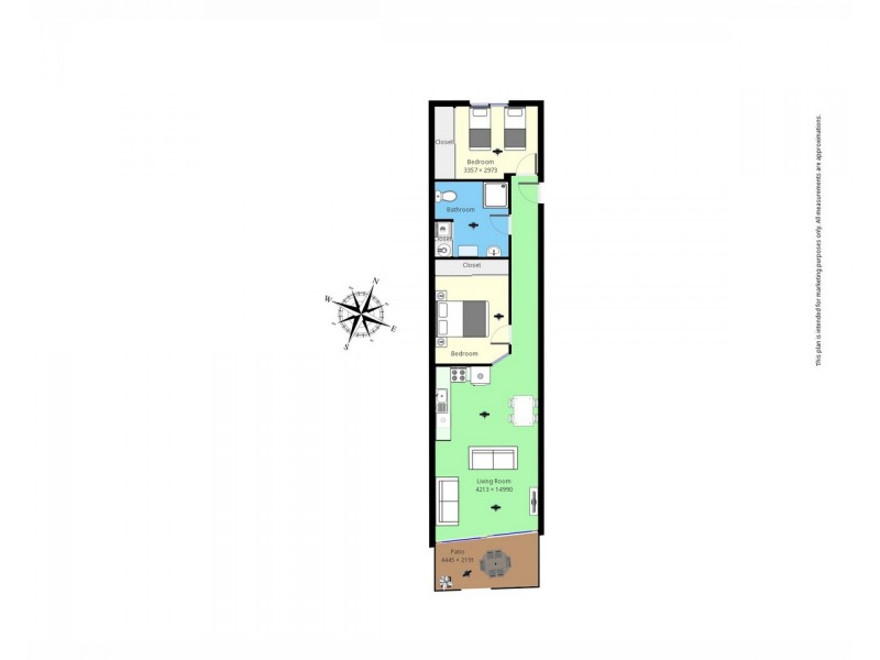 Unit 3 Crown Apartments, Beach Street, Merimbula NSW 2548 Floorplan