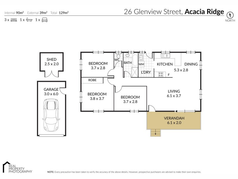 26 Glenview Street, Acacia Ridge QLD 4110 Floorplan
