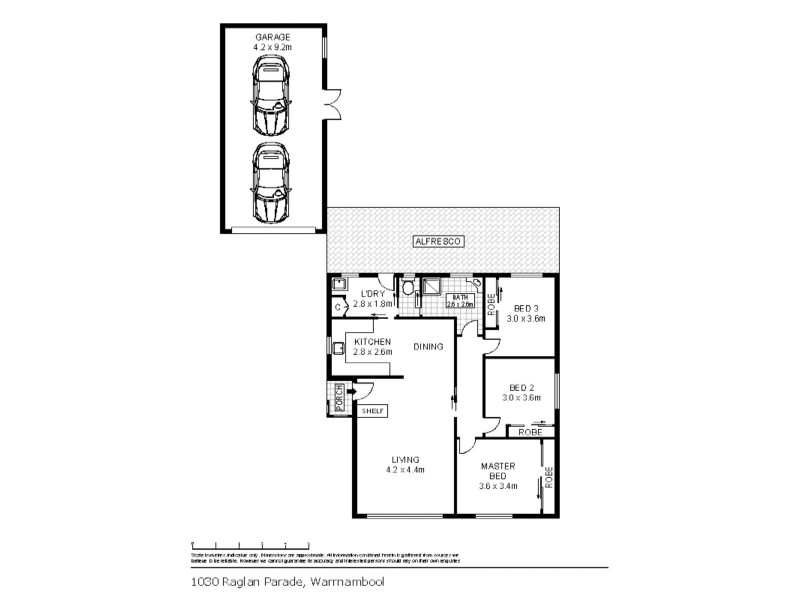 1030 Raglan Parade, Warrnambool VIC 3280 Floorplan