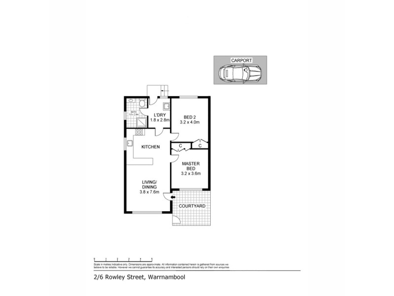 2/6 Rowley Street, Warrnambool VIC 3280 Floorplan