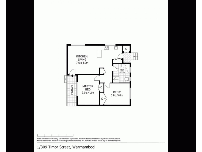 1/309 Timor Street, Warrnambool VIC 3280 Floorplan