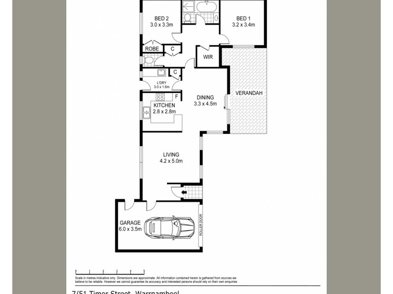 7/51 Timor Street, Warrnambool VIC 3280 Floorplan