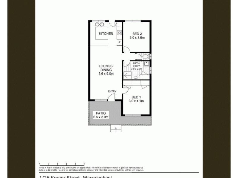 1/26 Kruger Street, Warrnambool VIC 3280 Floorplan