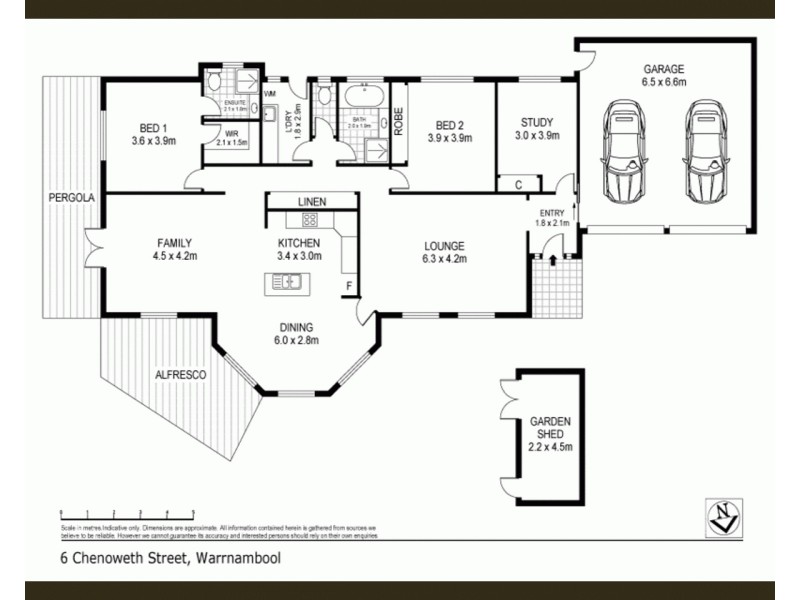 6 Chenoweth Court, Warrnambool VIC 3280 Floorplan