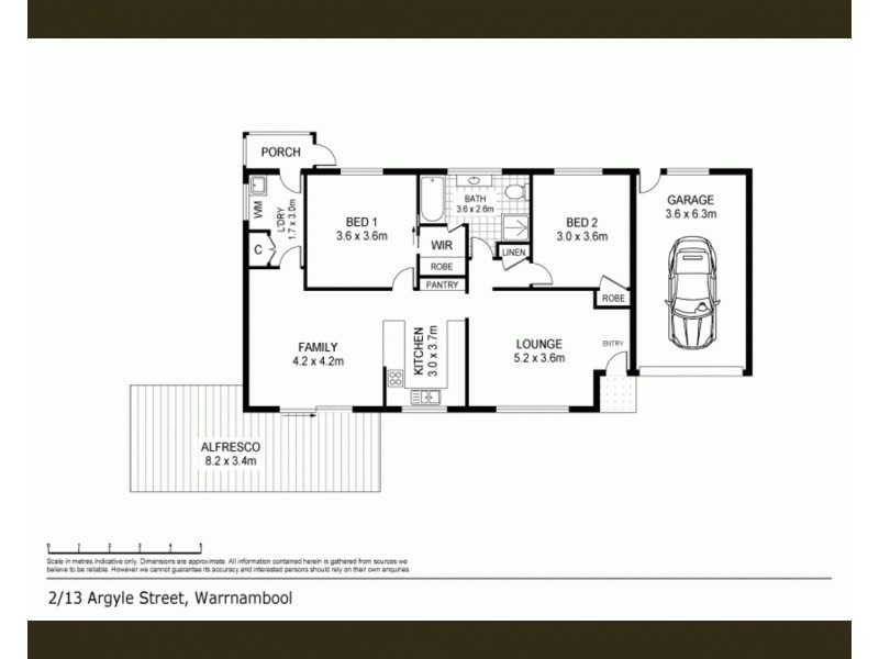 2/13 Argyle Street, Warrnambool VIC 3280 Floorplan
