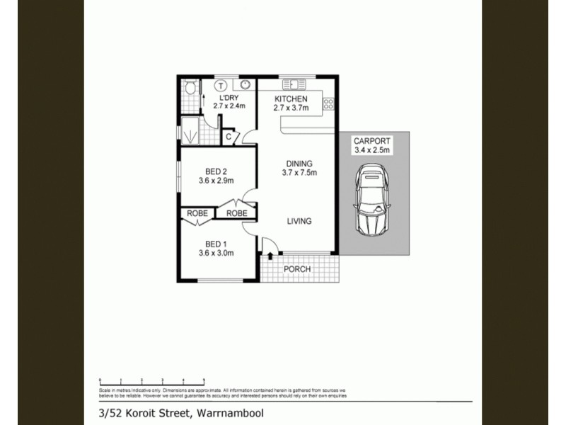 3/52 Koroit Street, Warrnambool VIC 3280 Floorplan