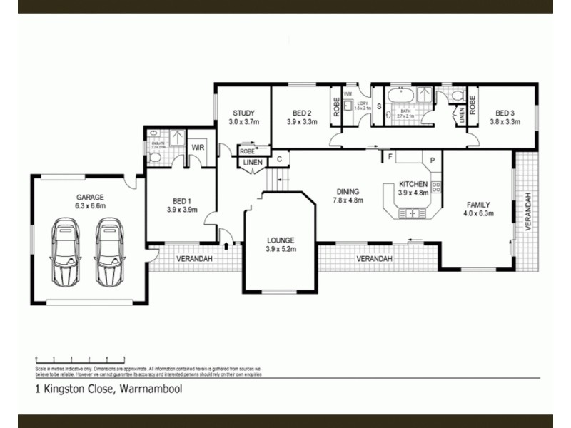 1 Kingston Close, Warrnambool VIC 3280 Floorplan