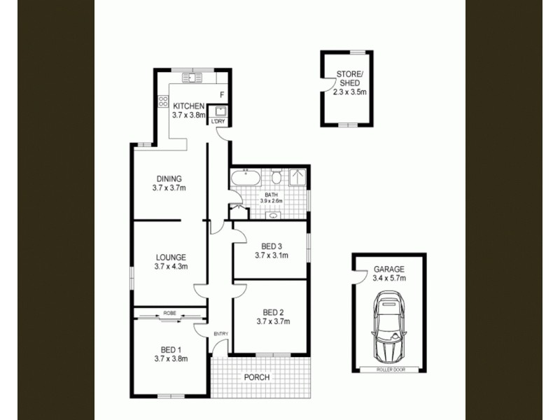 90 Koroit Street, Warrnambool VIC 3280 Floorplan