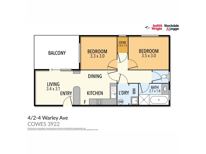 4/2-4 Warley Avenue, Cowes VIC 3922 Floorplan