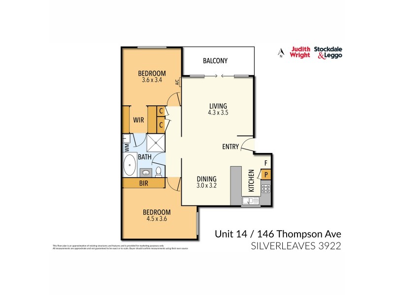 14/146 Thompson Avenue, Cowes VIC 3922 Floorplan