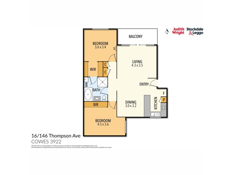 16/146 Thompson Avenue, Cowes VIC 3922 Floorplan