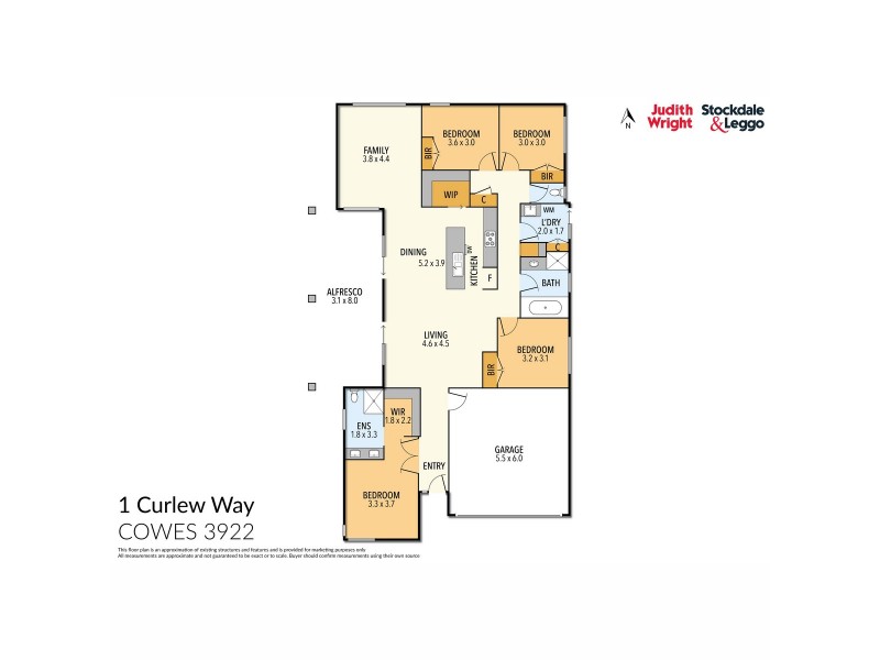 1 Curlew Way, Cowes VIC 3922 Floorplan