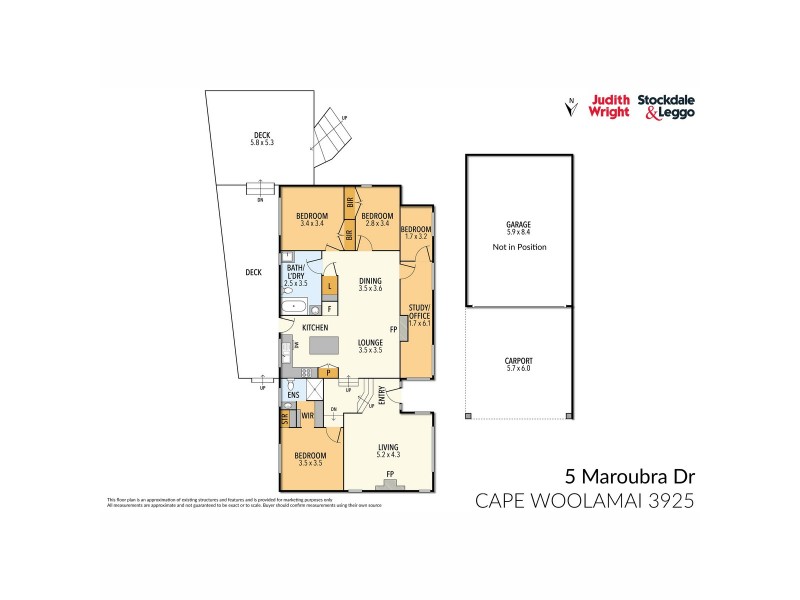 5 Maroubra Drive, Cape Woolamai VIC 3925 Floorplan