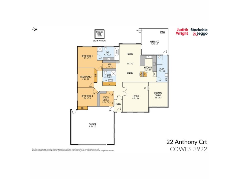 22 Anthony Court, Cowes VIC 3922 Floorplan
