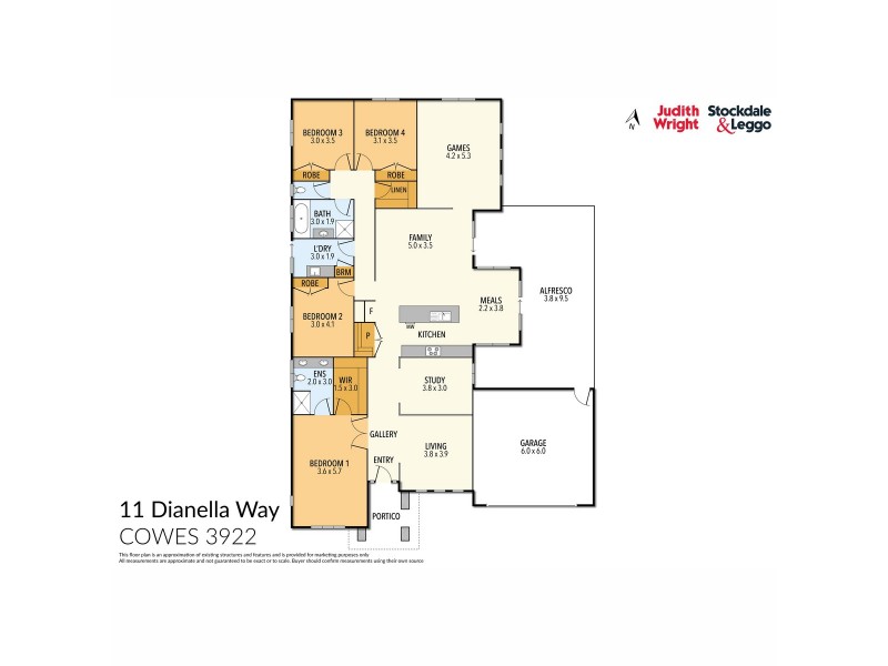 11 Dianella Way, Cowes VIC 3922 Floorplan