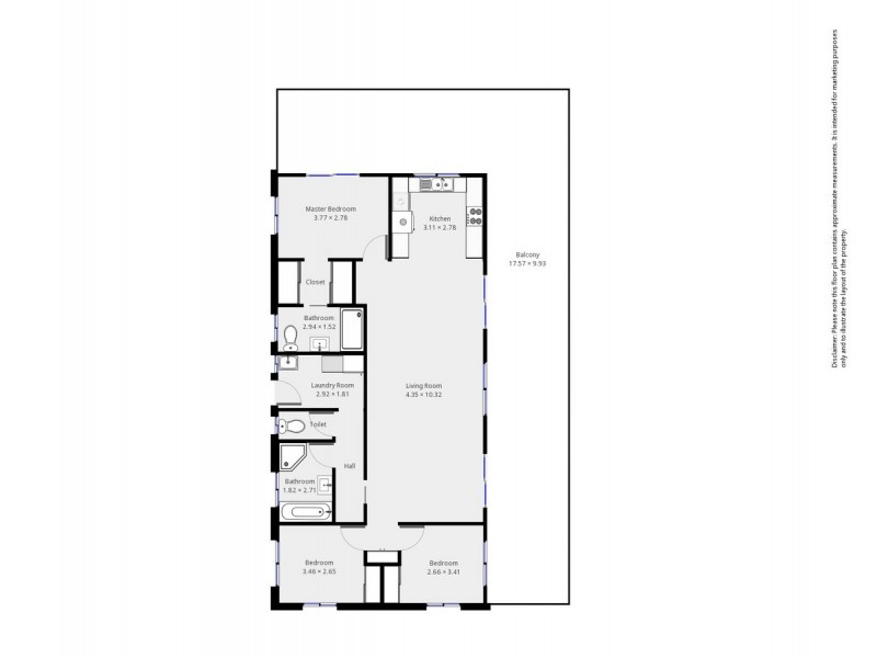 3 Clarke Street, Wolumla NSW 2550 Floorplan