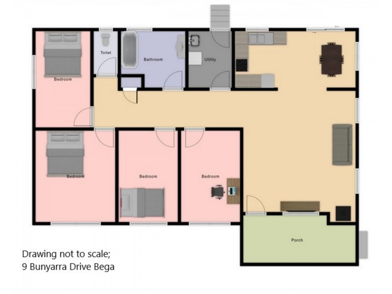 9 Bunyarra Drive, Bega NSW 2550 Floorplan