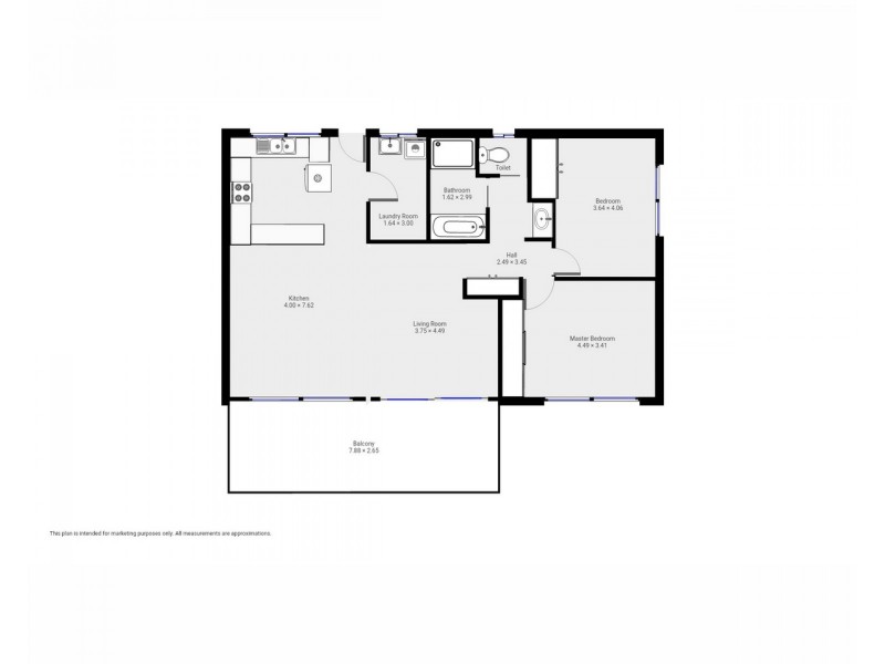 1/15 Main Street, Merimbula NSW 2548 Floorplan