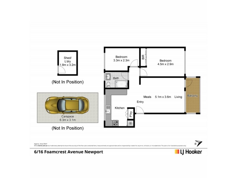 6/16 Foamcrest Avenue, Newport NSW 2106 Floorplan
