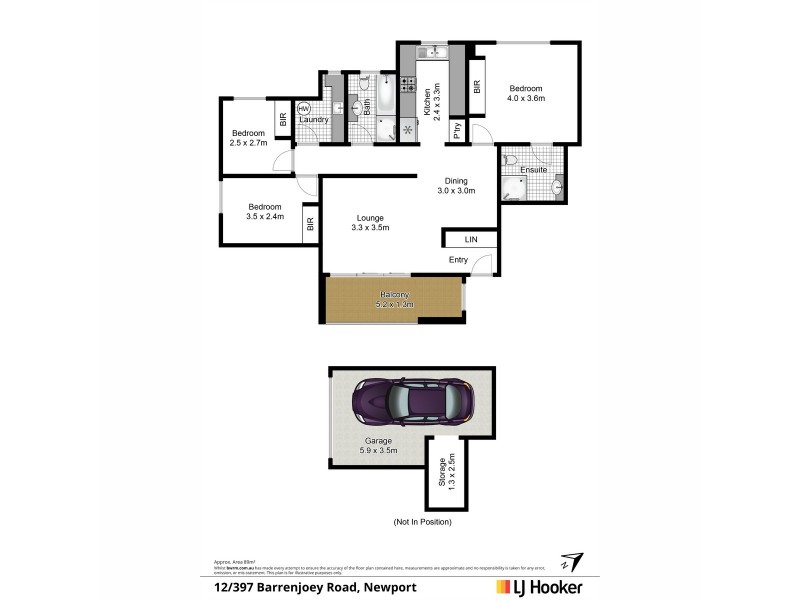 12/397 Barrenjoey Road, Newport NSW 2106 Floorplan
