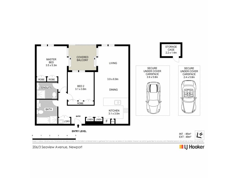 206/3 Seaview Avenue, Newport NSW 2106 Floorplan