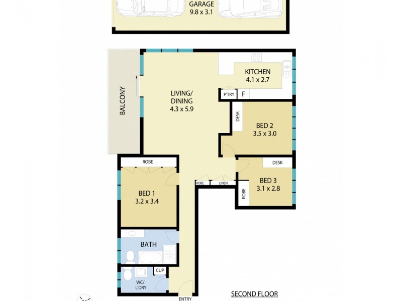 7/27 Ocean Avenue, Newport NSW 2106 Floorplan