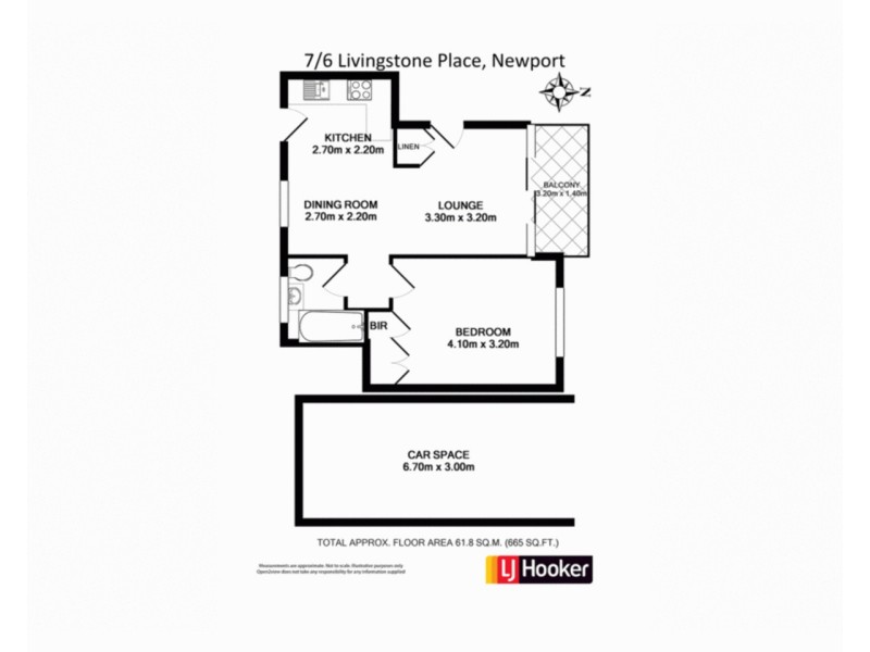 7/6 Livingstone Place, Newport NSW 2106 Floorplan