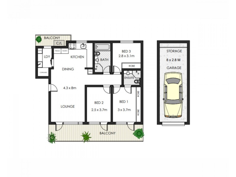 11/6 Queens Parade, Newport NSW 2106 Floorplan