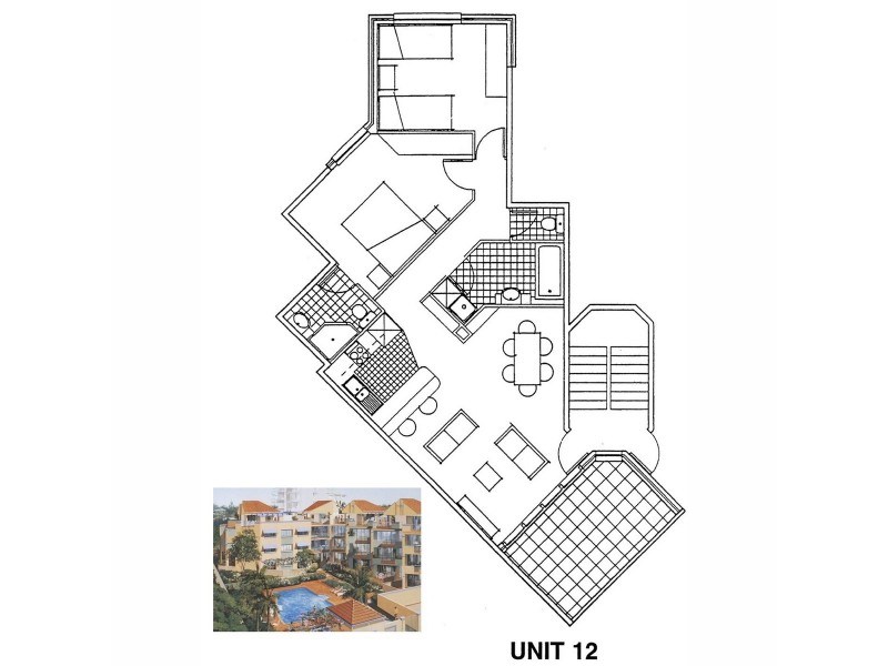 12/219 Wellington Road, Kangaroo Point QLD 4169 Floorplan
