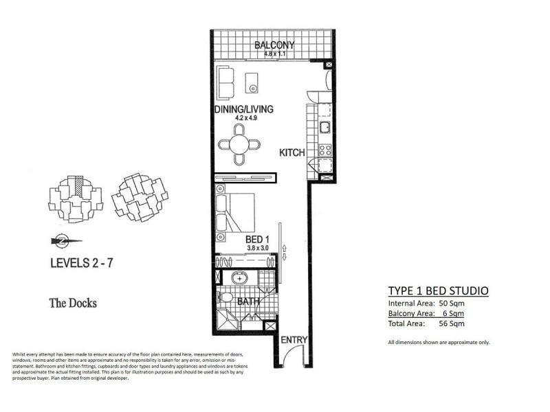 37/15 Goodwin Street, Kangaroo Point QLD 4169 Floorplan