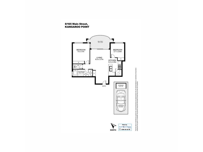 165 Main Street, Kangaroo Point QLD 4169 Floorplan