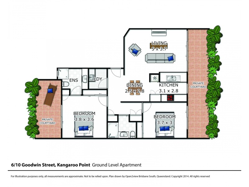 10 Goodwin Street, Kangaroo Point QLD 4169 Floorplan