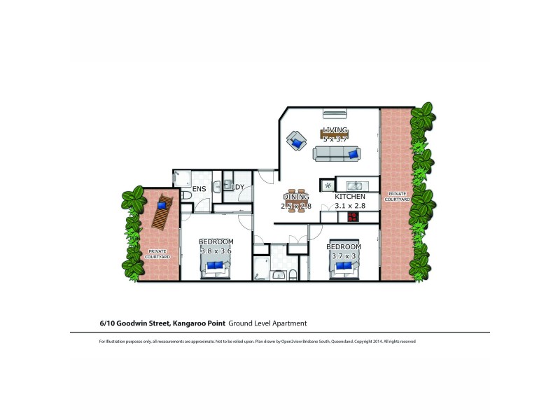 10 Goodwin Street, Kangaroo Point QLD 4169 Floorplan
