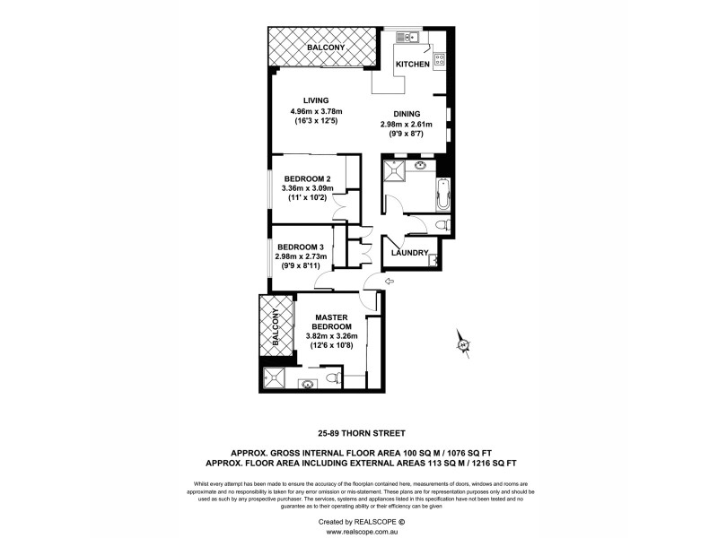 89 Thorn Street, Kangaroo Point QLD 4169 Floorplan