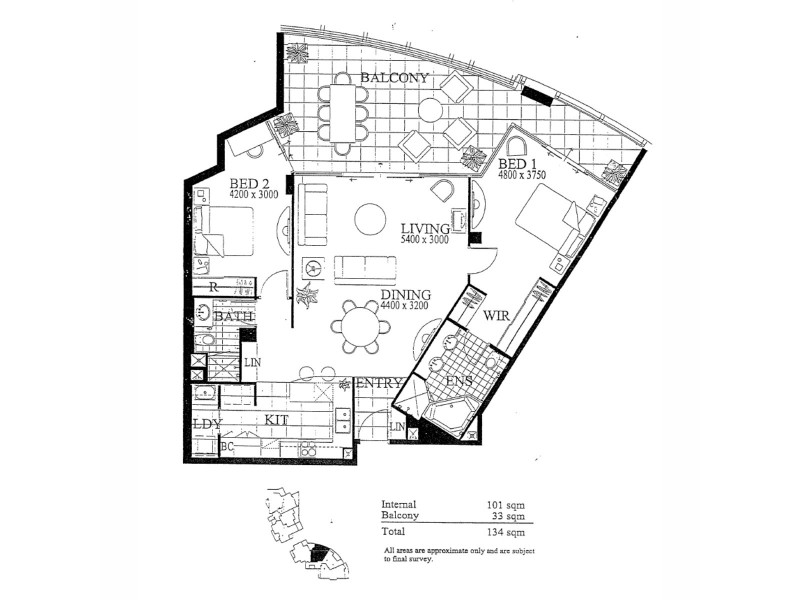 506/1 Holman Street, Kangaroo Point QLD 4169 Floorplan