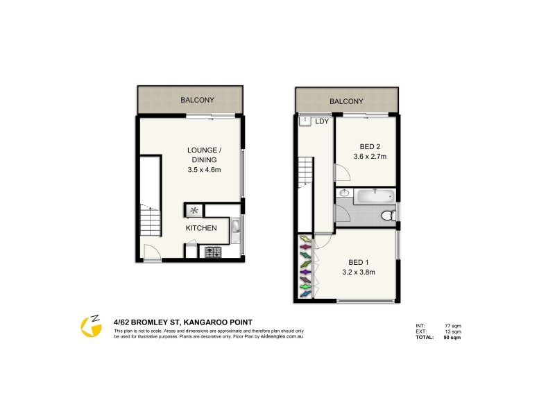 62 Bromley Street, Kangaroo Point QLD 4169 Floorplan