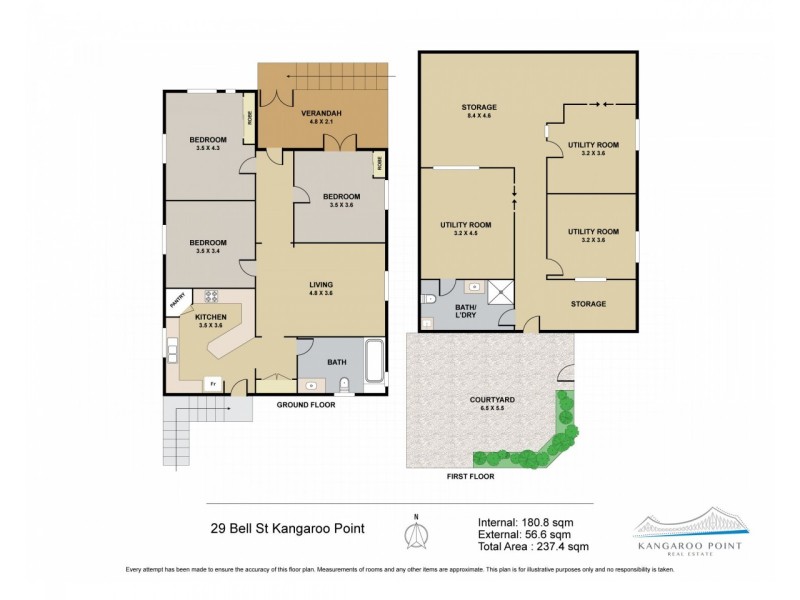 16/29 Bell Street, Kangaroo Point QLD 4169 Floorplan