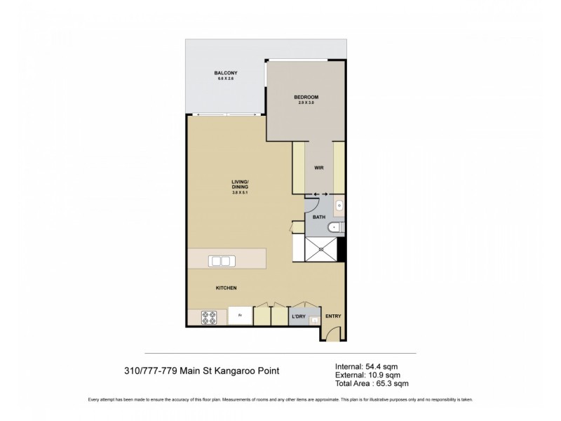 310/777-779 Main Street, Kangaroo Point QLD 4169 Floorplan