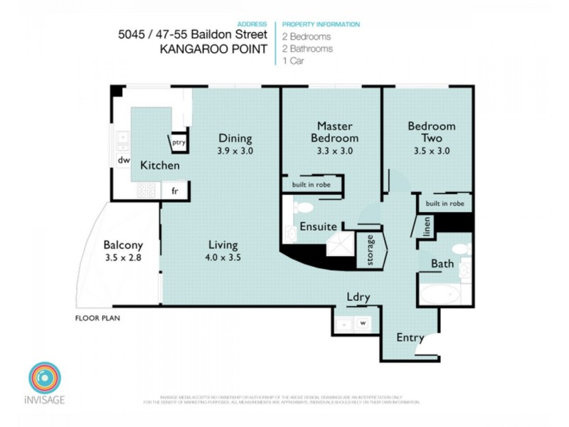 55 BAILDON Street, Kangaroo Point QLD 4169 Floorplan