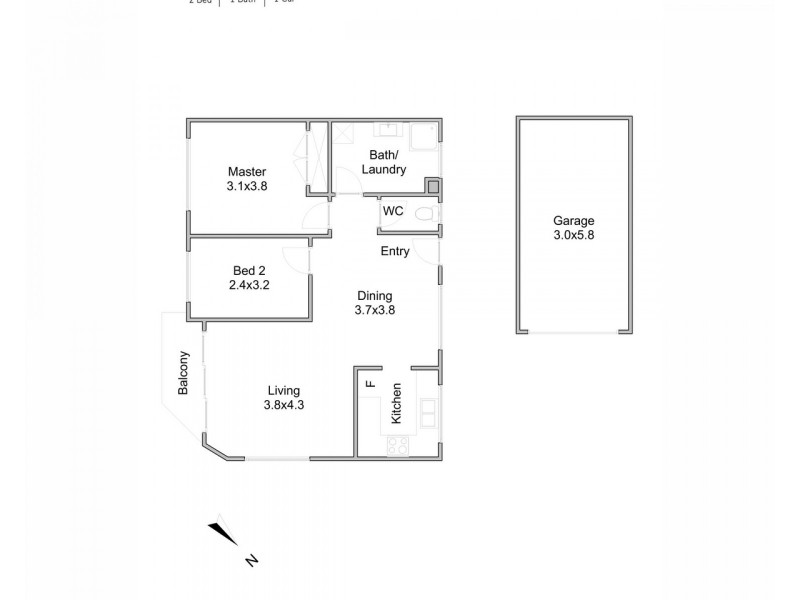 7/17 Llewellyn Street, New Farm QLD 4005 Floorplan