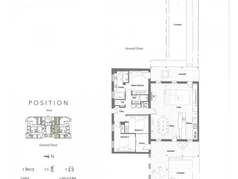 7/110 Main Street, Kangaroo Point QLD 4169 Floorplan