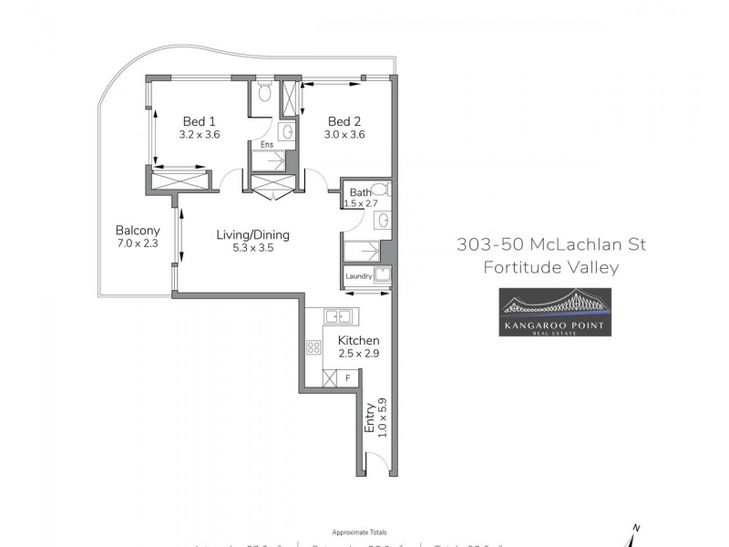 303/50 McLachlan Street, Fortitude Valley QLD 4006 Floorplan