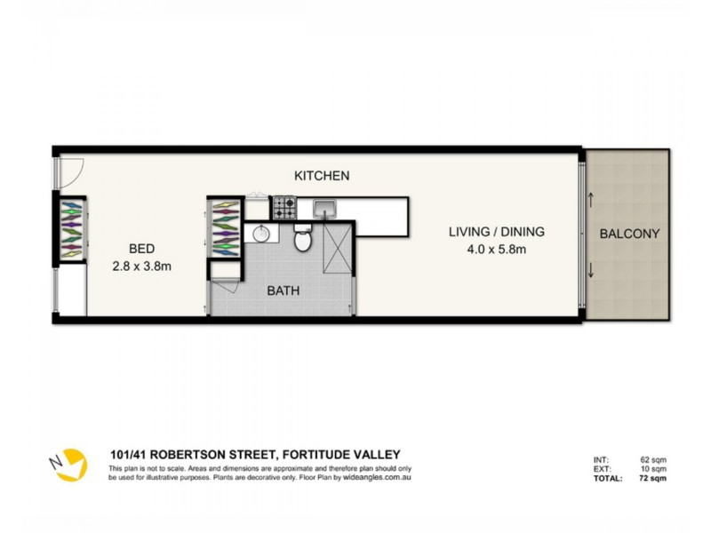 101/41 Robertson Street, Fortitude Valley QLD 4006 Floorplan