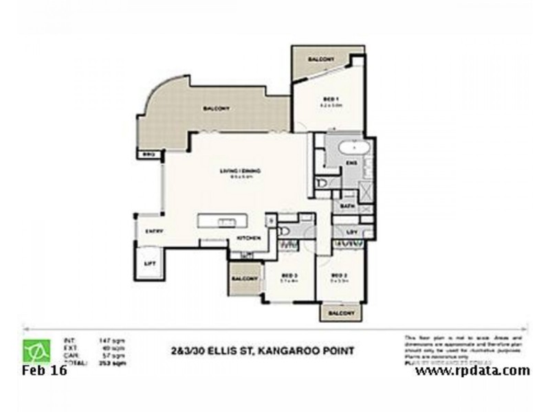 30 Ellis Street, Kangaroo Point QLD 4169 Floorplan