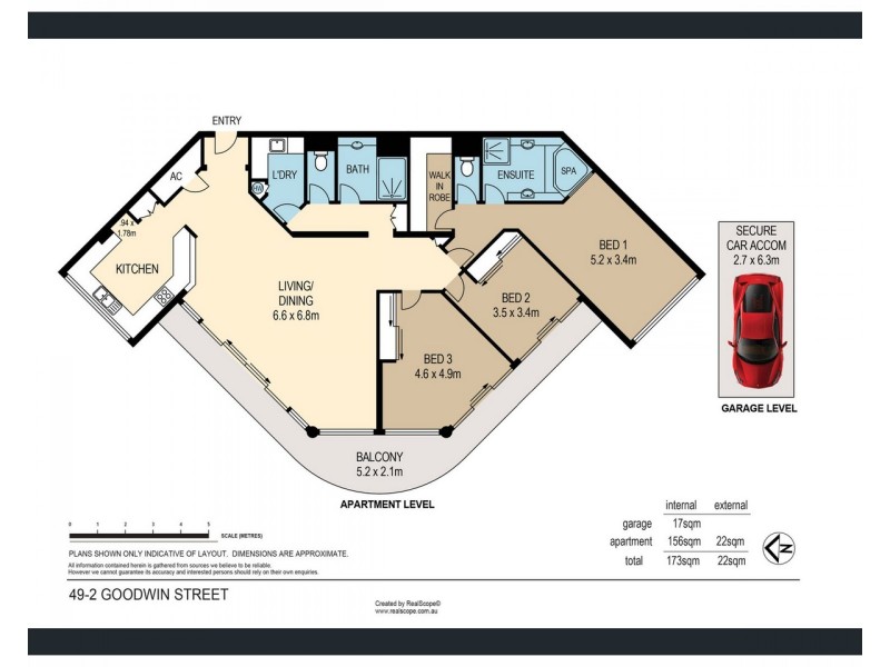 2 Goodwin Street, Kangaroo Point QLD 4169 Floorplan