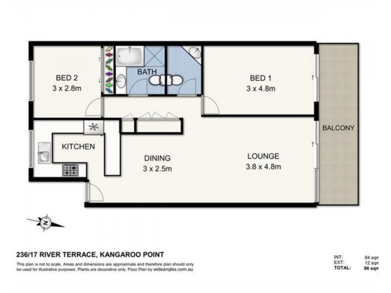 236 River Terrace, Kangaroo Point QLD 4169 Floorplan