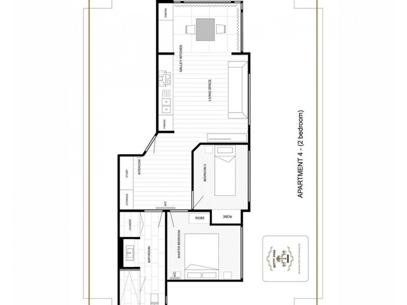 4/185 Vulture Street, South Brisbane QLD 4101 Floorplan