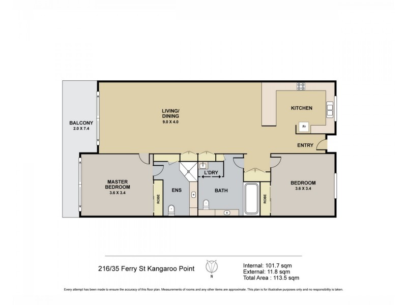 35 Prospect Street, Kangaroo Point QLD 4169 Floorplan